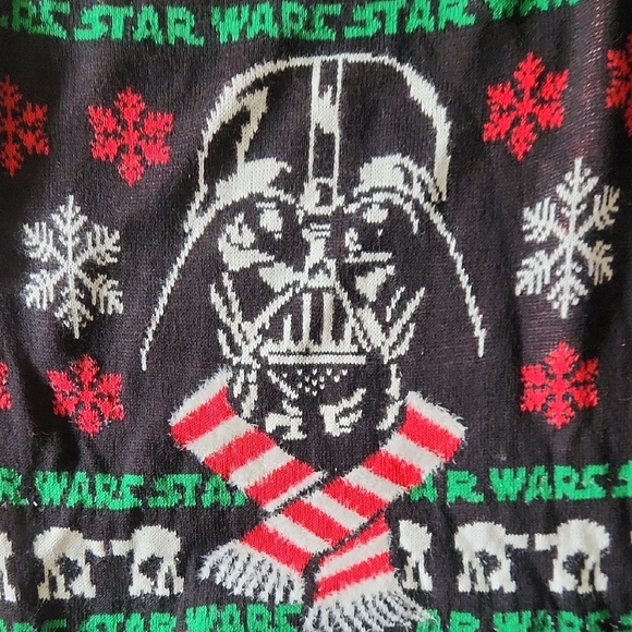 Star Wars Black Darth Vader Christmas Holiday Sweater - Picture 3 of 5